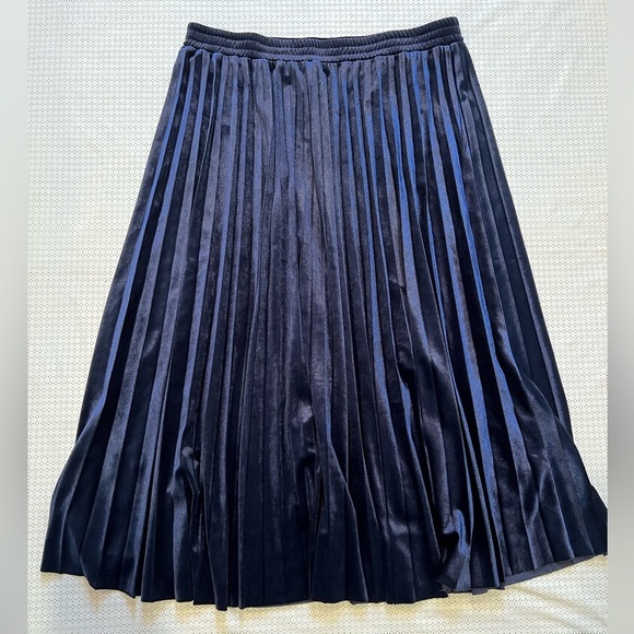 Women A Line Pleated Skirt Casual Solid Long Size XL - Picture 2 of 7